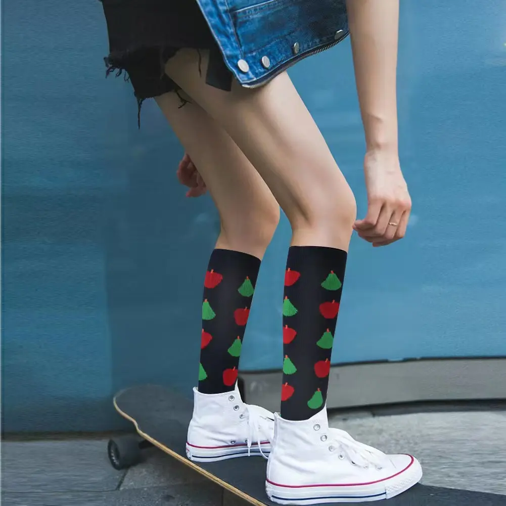 [new customer offer ‌ ]Women's pure cotton sports socks Knee socks Skateboarding, running, skipping rope sports socks Trendy pure cotton with high quali Clearance salety