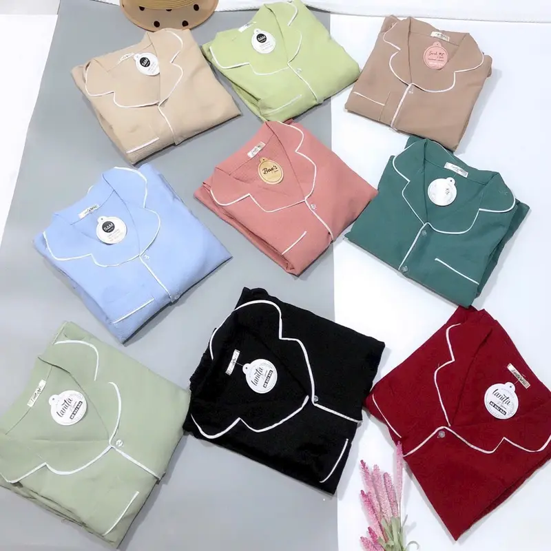 Set đũi xốp gạo , áo cộc quần dài , phom 35-58kg Nữ 8