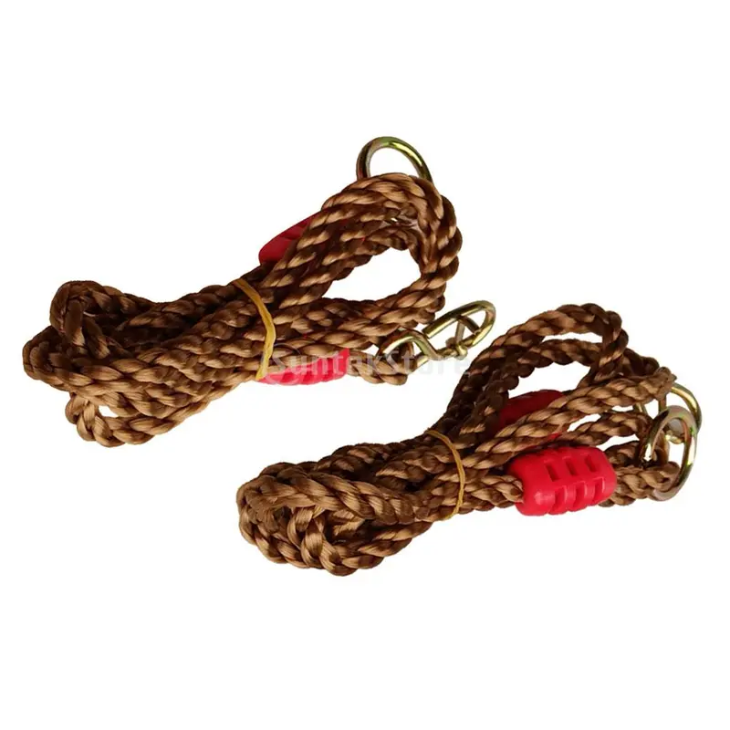 2x Length Adjustable Nylon Swing Rope Kit STRONG Garden Hanging Tree Str 3