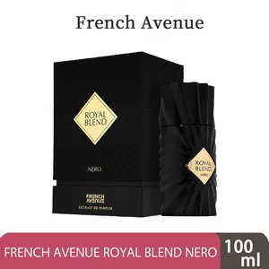 French Avenue Royal Blend Nero EDP 100ml, Wangi Luxury Tahan Lama Jam untuk Pria, Aroma Hangat & Misterius dengan Base Woody Amber, Oriental Spicy, Black Vanilla, Acara Formal, Parfum Pria, Parfum Pria Wangi Tahan Lama, Parfum Cowok, Parfum Tahan Lama