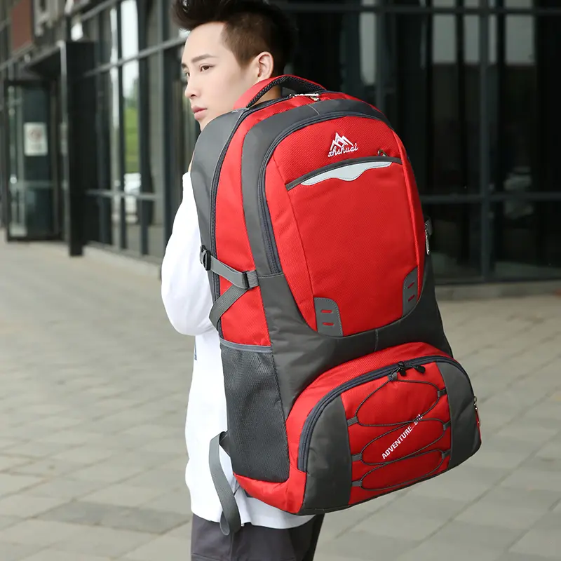 Traveler Backpack 60 L -85L กระเป๋าเป้ กระเป๋าเดินทาง กระเป๋าท่องเที่ยว กระเป๋าเดินทาง ใหญ่ที่สุด เหมาะสำหรับสวมใส่เดินทาง Waterproof Outdoor Backpack Rucksack Sports #60L #85L