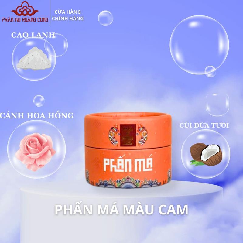 Phấn Má hồng Trang Điểm Màu Cam (Không Chóp) - Phấn Nụ Hoàng Cung 25g Dạng Nén Cosmetic Nữ phấn má  nụ hoàng cung