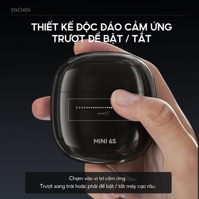 Product Introduction of Máy cạo râu Enchen Mini 6s - Cạo râu khô & ướt, nút cảm ứng, Đầu cạo nổi 28 lưỡi dao kép tự mài - Hàng chính hãng 17