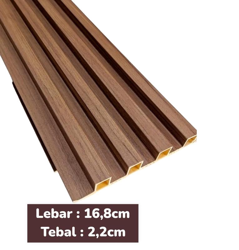 PROMO BELI 10BTG GRATIS LEM SEALANT l WALLPANEL 3D WPC FLUTED WOOD PANEL PANJANG 2.9M 9