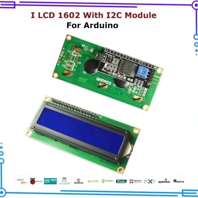 LCD BLUE / Green 16X2 1602 I2C SERIAL CONNECTION ( ARDUINO 0