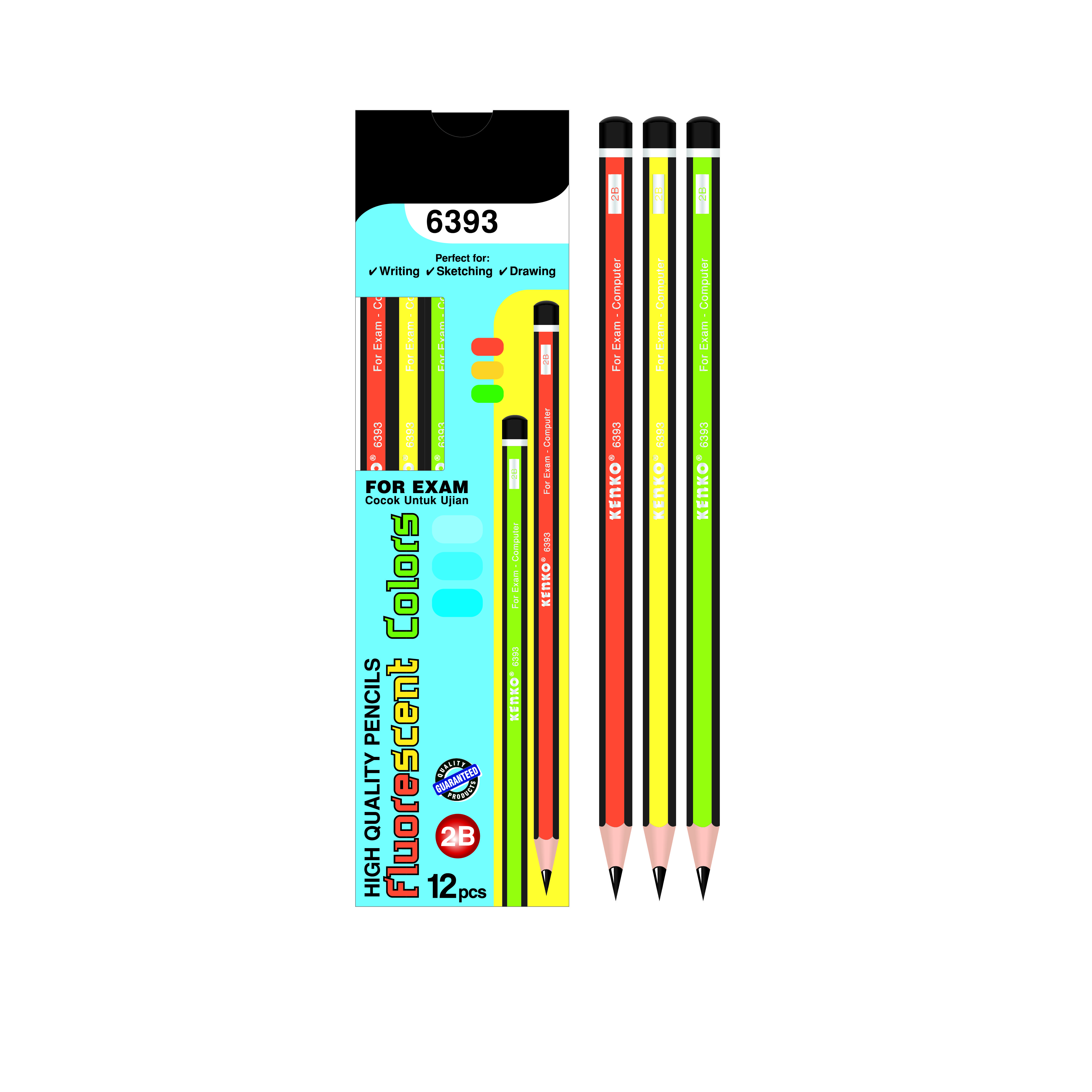 Kenko Pencil 2B-6393 - 1 LUSIN