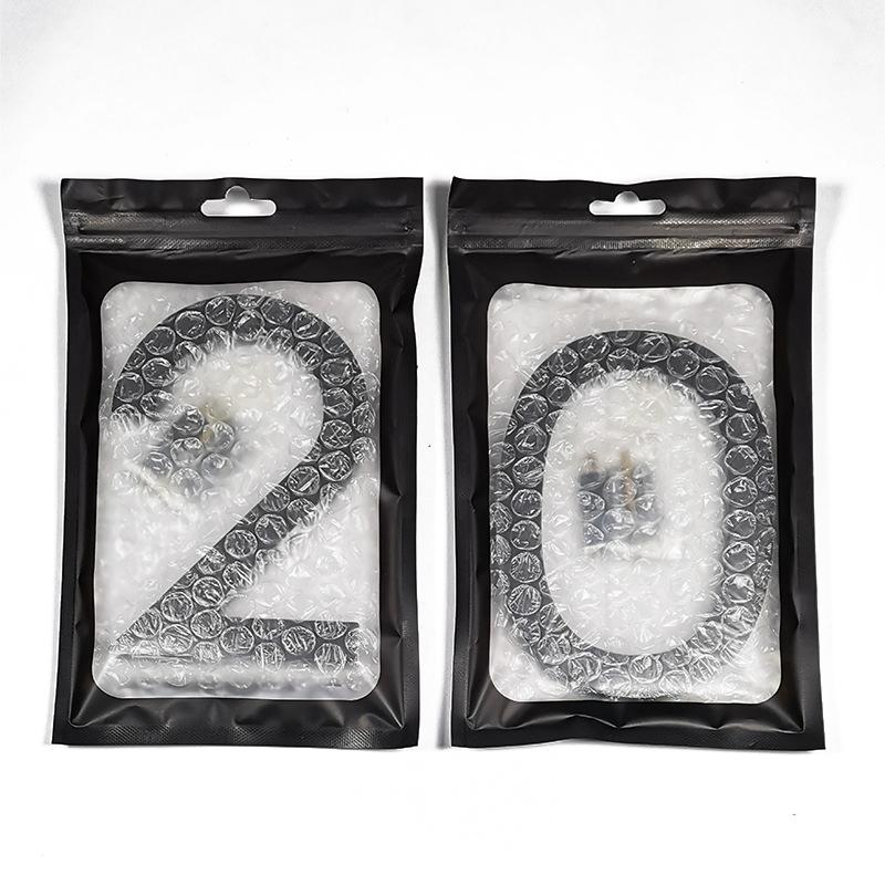 Product Introduction of Address Big Modern Door Alphabet Floating House Number Letters Sign #0-9 Black Numbers 125mm 5 in Home Outdoor 17