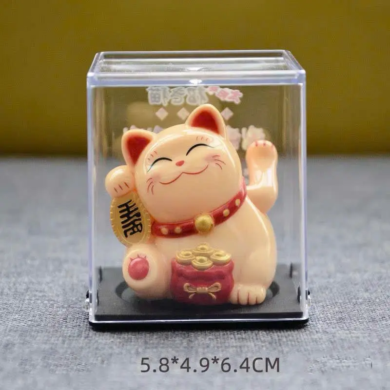 Mèo thần tài may mắn Mini vẫy tay dùng năng lượng mặt trời Nhật bản [Cocaf Decor Japan] 6