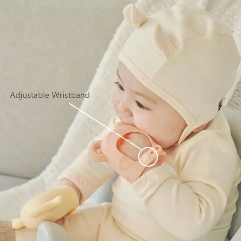 Gặm nướu silicone hình voi Moyuum cho bé 3m+, đồ chơi chống mút tay Hàn Quốc - Monnie Kids 2
