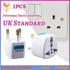 Travel Adaptor Uk Colokan Kaki 3 Universal 220V 800W Steker Listrik Singapore Hongkong Saudi