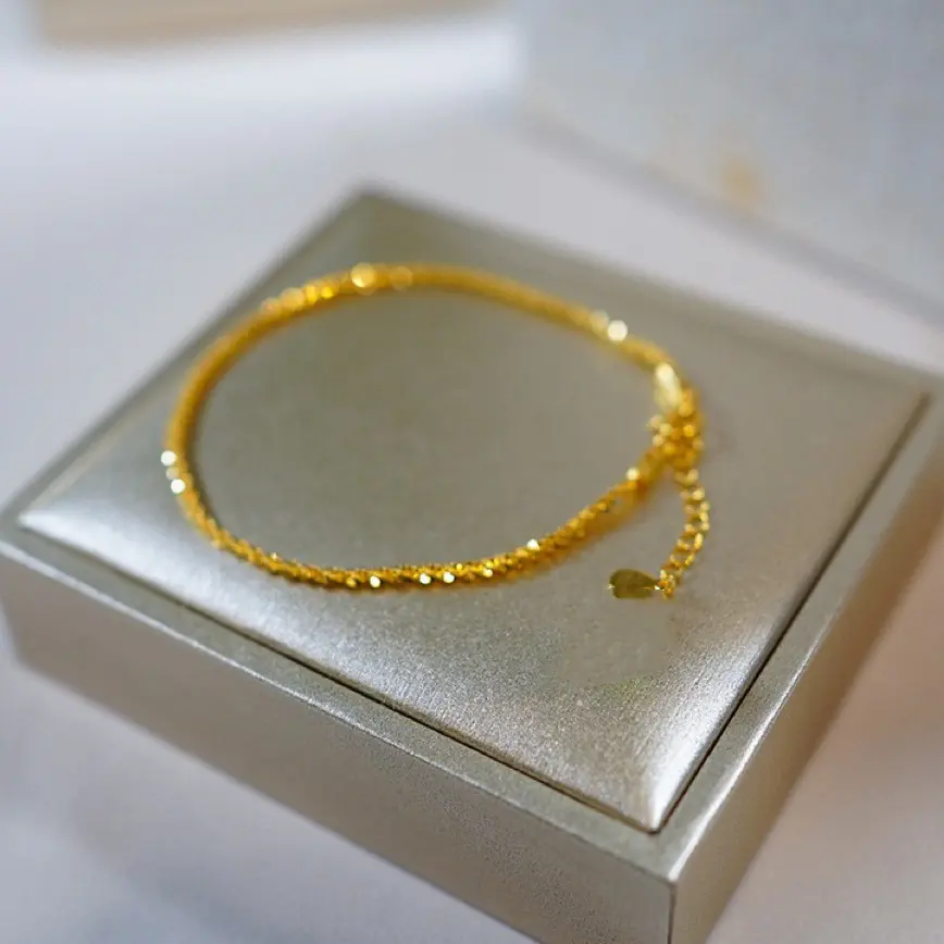 Sparkling Bracelet Light Luxury Niche Design Crushed Gold Bracelet Temperament Tide Hand Jewellery