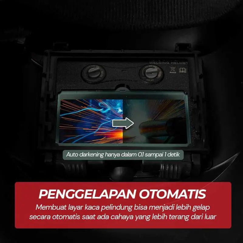 Taffware DEKO Helm Las Otomatis Auto Darkening Welding Helmet - MZ224 1