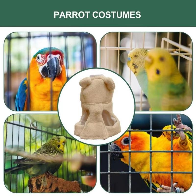 Product Introduction of Washable Bear Shape Cute Bird Costume Warm Multi-Purpose Parrot Cloak Easy To Put On Breathable Parrot Cosplay Prop Photo 13