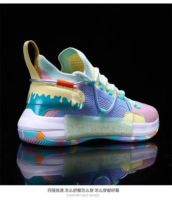 Product Introduction of Basketball shoes for men breathable sports shoes High Tops Women basketball sneakers athletics basket shoes outdoor male sneakers non-slip running shoes size 36-45 46