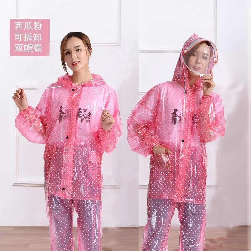 Bộ Quần Áo Mưa, Dành Cho Nam Và Nữ, Toàn Thân, Nhẹ, Không Dùng Một Lần, Thích Hợp Cho Người Lớn, Xe Điện, Áo Mưa Chống Mưa 7