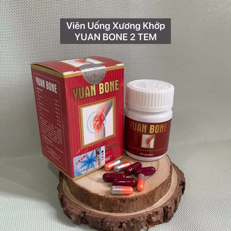 (Combo 5 hộp) Viên uống xương khớp Yuan Bone hộp 40 viên daukhop 2