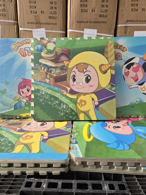 (bộ thảm dành cho bộ quây vuông) bộ 4 tấm thảm ghép sàn kích thước 60cm x60cm (dày 1cm) Thảm xốp ghép lót nền, trải sàn nhiều màu, chống trơn , chống va đập