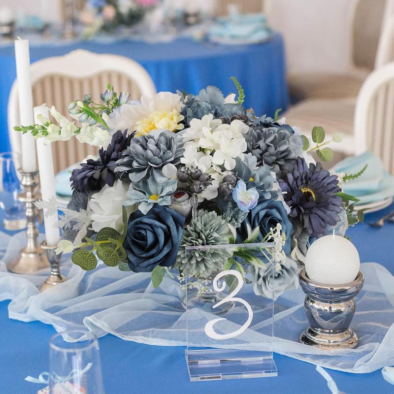 Artificial Flower Box, 1/2 Boxes Mixed Color Fake Wedding Flower, DIY Wedding Bouquets Centerpieces Arrangements Decorations 4