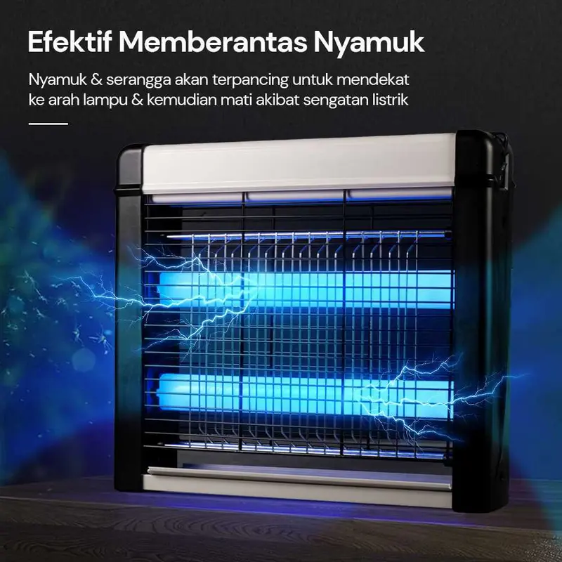 Perangkap Nyamuk Lalat Bug Zapper Lampu LED Anti Nyamuk Mosquito Daya 220V 4W 1