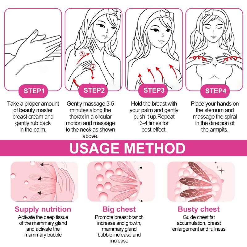 Product Introduction of Breast Firming & Lifting Cream – Tighten, Lift & Moisturize with Squalane & Caffeine, Fragrance-Free Coconut Breast Enlargement Serum Breast Enlargement Essential Oil Cream Female Chest Enhancement Massage Cream 5