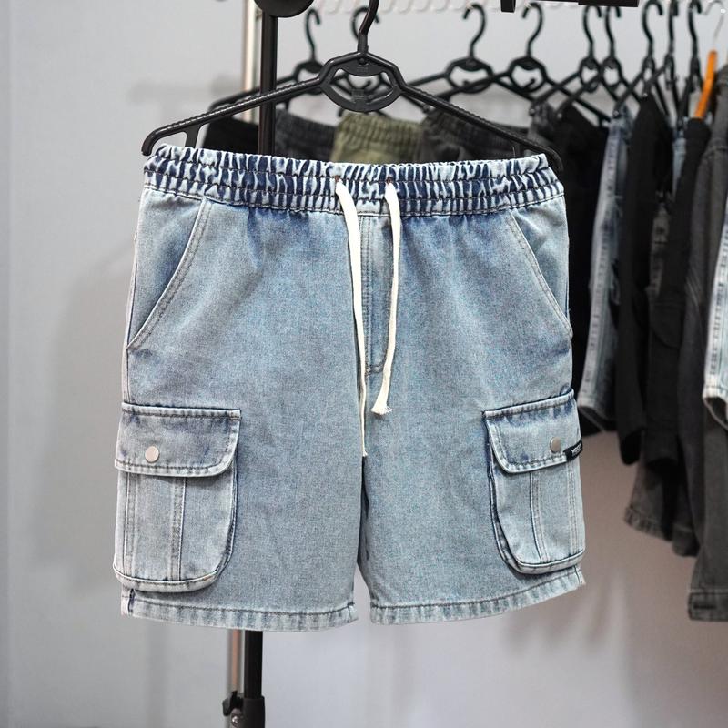 Quần Short Jean Nam Moken cargo túi hộp may phồng năng động cá tính M08