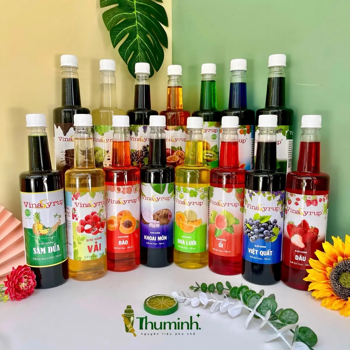 Siro Vina Hương Trái Cây Tự Nhiên Chai 700ml