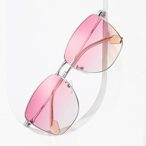 Women’s Polarized Sunglasses UV400 – Oversized Metal Frame, Korean Style, Stylish Sun Protection