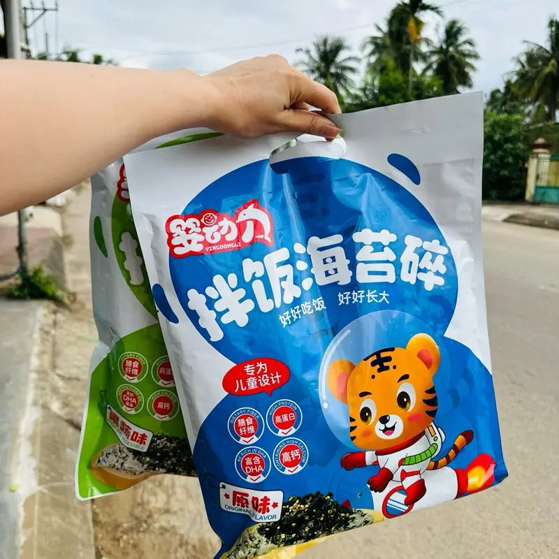 Combo 3 gói ( 30 gói nhỏ) rong biển rắc cơm 128g mã CON HỔ