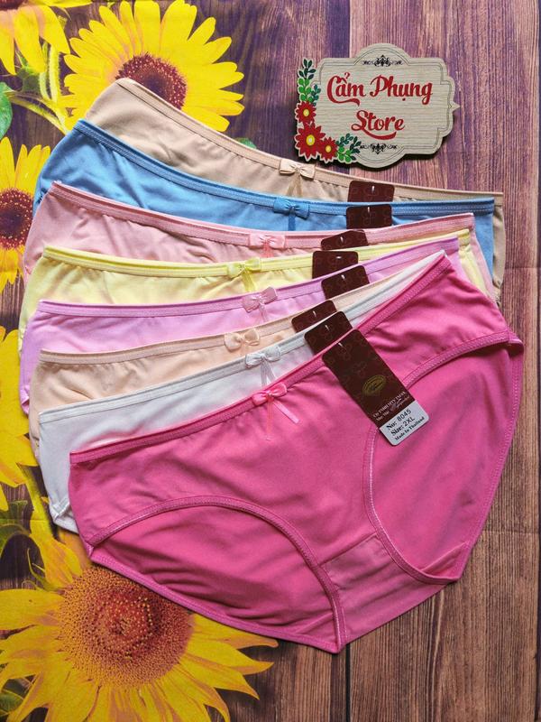 Combo 10 Quần  Lót Cotton Thái Nữ (8045) Size (50-80 Kg) Chất Vải Mềm Mịn Co Giãn 4 Chiều Thấm Hút Mồ Hôi Tốt 9