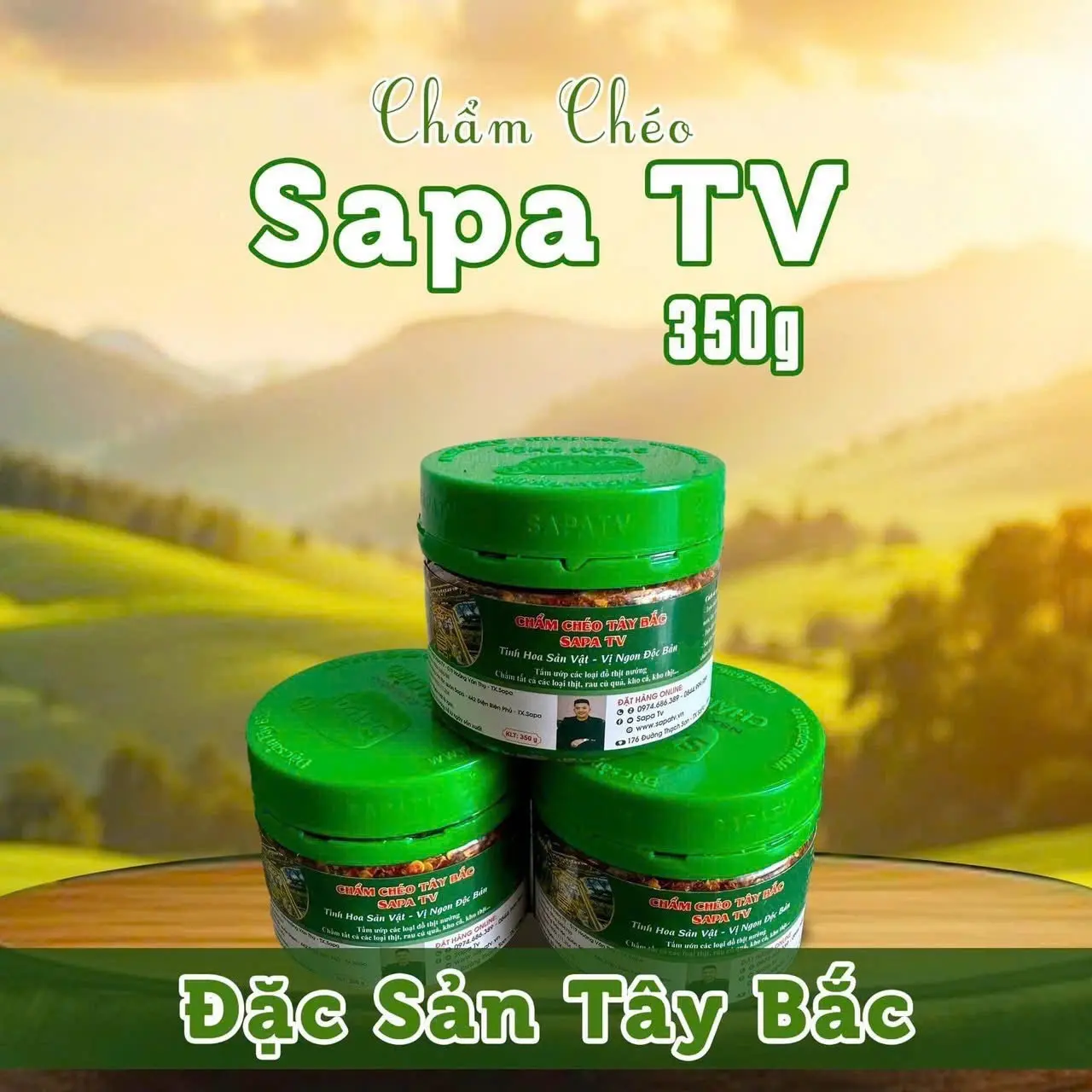 1 hủ chẩm chéo Sapa tv-đặc sản Tây Bắc loại hủ 350g vị cay hạt dổi mắc kén gia vị