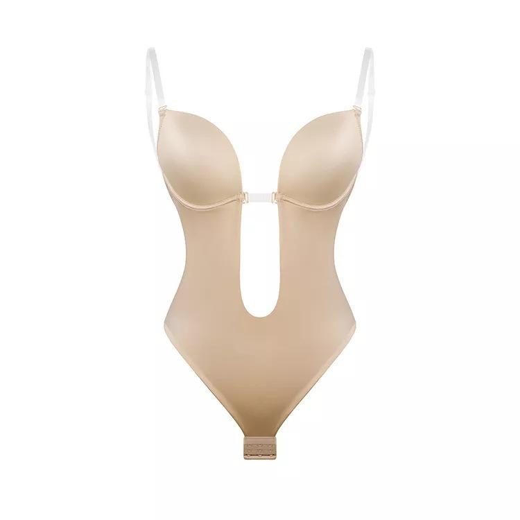 Product Introduction of One-piece bra bodyshaper invisible shoulder halter dress seamless deep V Shapewear Lingerie Lady Compression Women Womenswear Comfort Innerwear 17
