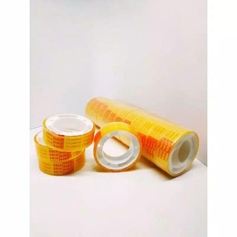 1 LUSIN Selotip KADO isolasi 12mm murah Solasi Hadiah Kecil Solatip Tipis Lem 0