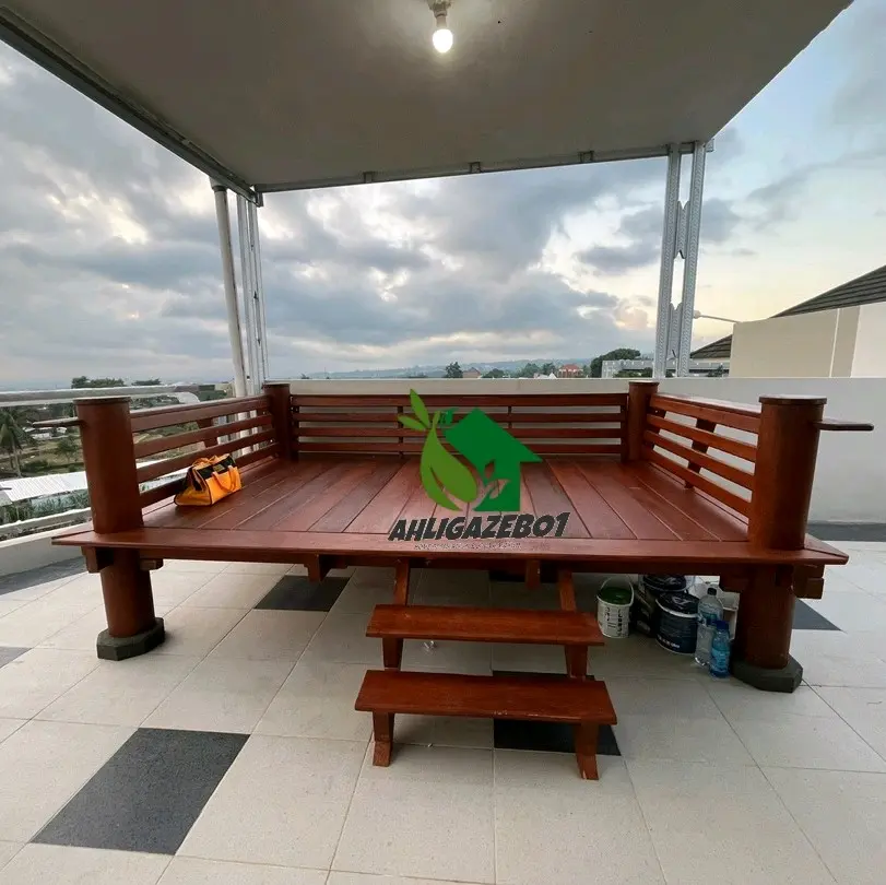 D.p. bale gazebo kelapa 2x3