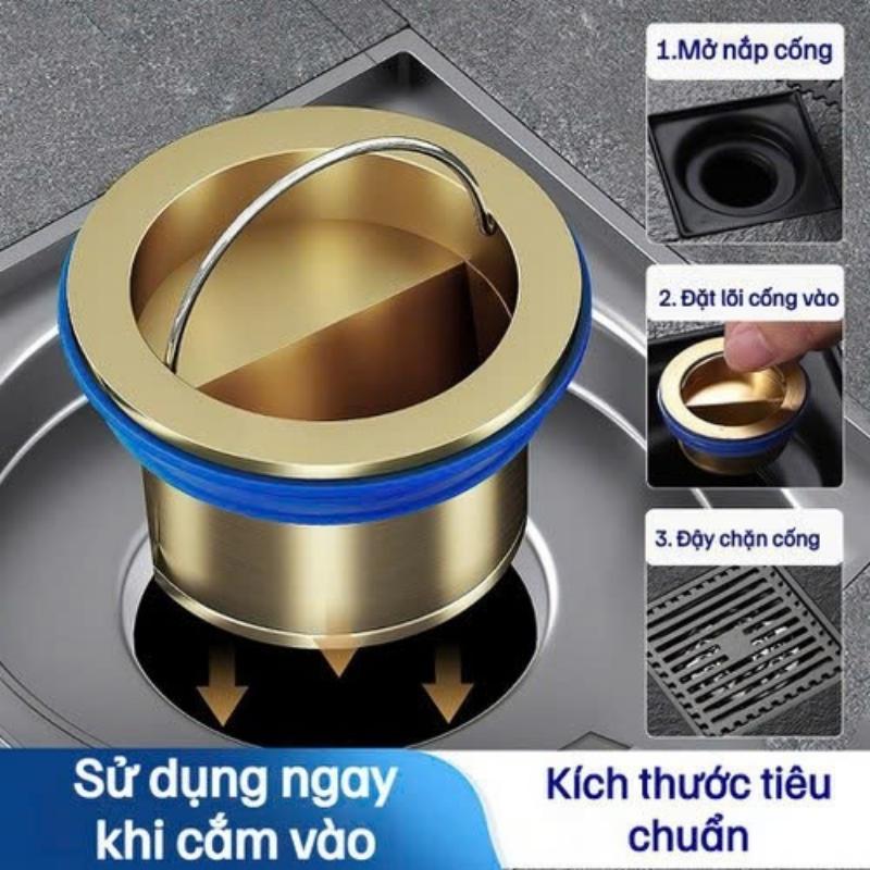 Product Introduction of Lõi Đồng Thoát Sàn Chống Mùi, Ngăn Côn Trùng, Tránh Tắc Nghẽn Cống 0