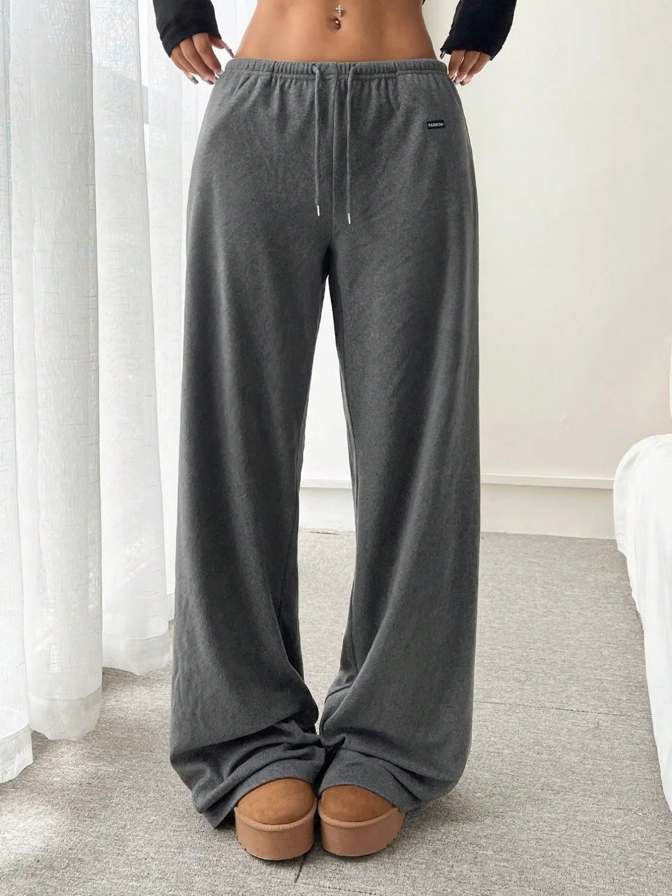 Women's Solid Pants, Casual Comfy Trousers for Daily Wear, Ladies Bottoms for All Seasons