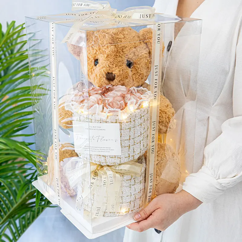 Sejambak Mawar Abadi, Anak Patung Beruang, Sesuai sebagai Hadiah Hari Jadi, Sesuai untuk Gadis dan Teman Lelaki, Hadiah Hari Valentine 2.14