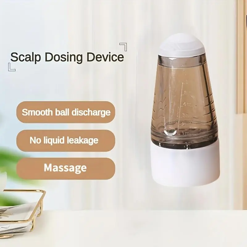 Scalp Applicator, Mini Portable Head Essential Oil Roller Ball Massage Comb, Hair Fixing Liquid Guide Comb, Hair Care & Styling Tool for Women & Men 3