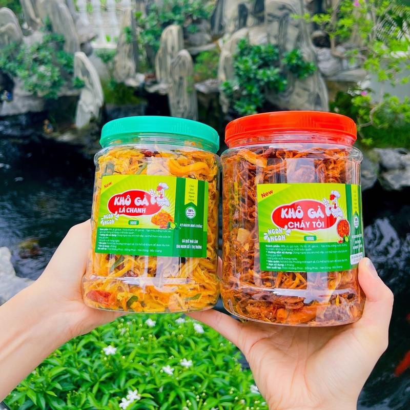 COMBO KHÔ GÀ CHÁY TỎI KHÔ GÀ LÁ CHANH DAI NGON NHÀ LÀM Snack Ăn Vặt Food Food Thức Ăn