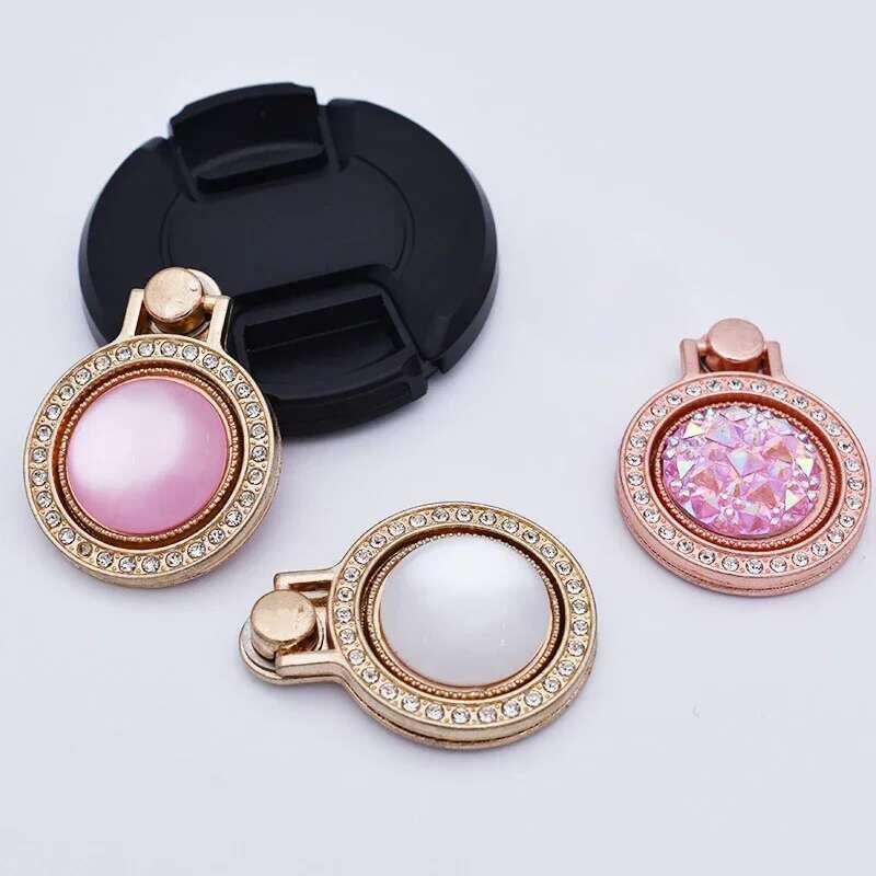 Product Introduction of Dia Shiny Gemstones Metal Mobile Universal Phone Holder Rotatable Ring Bracket for IPhone Samsung 2