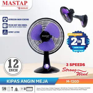 MASTAP Kipas Angin Meja 12 Inch" M-120D  Mesin Baling Listrik Fan