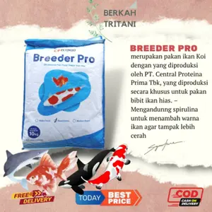 Breeder pro 1 Kg koi food 5mm 2 mm 1mm makanan pakan pelet ikan koi mas koki