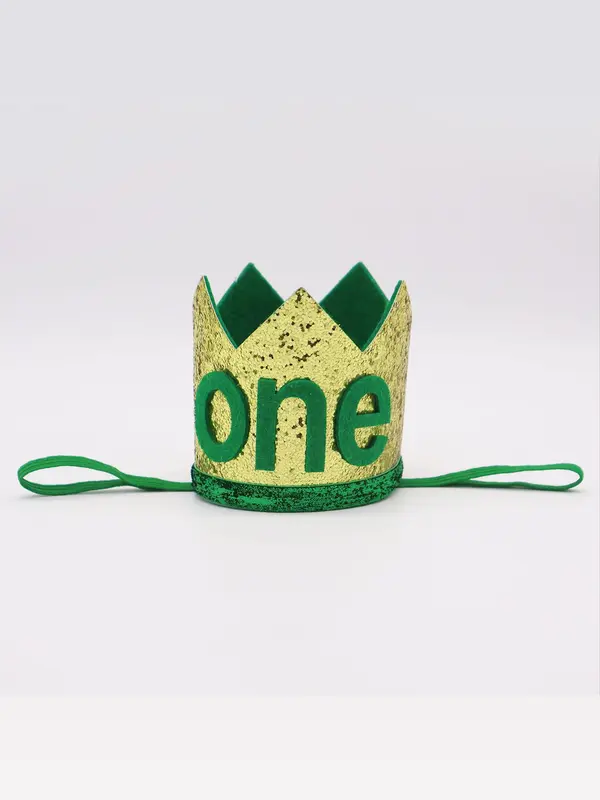 Crown Shaped Birthday Headband, Cute Glitter Letter Pattern Headband for Birthday Party, Fashion Hair Accessories for Girls 5