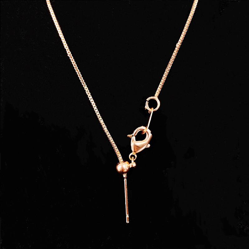 YJ-Versatile Universal Necklace for Women Adjustable Cross Chain with Needle and Beads 4