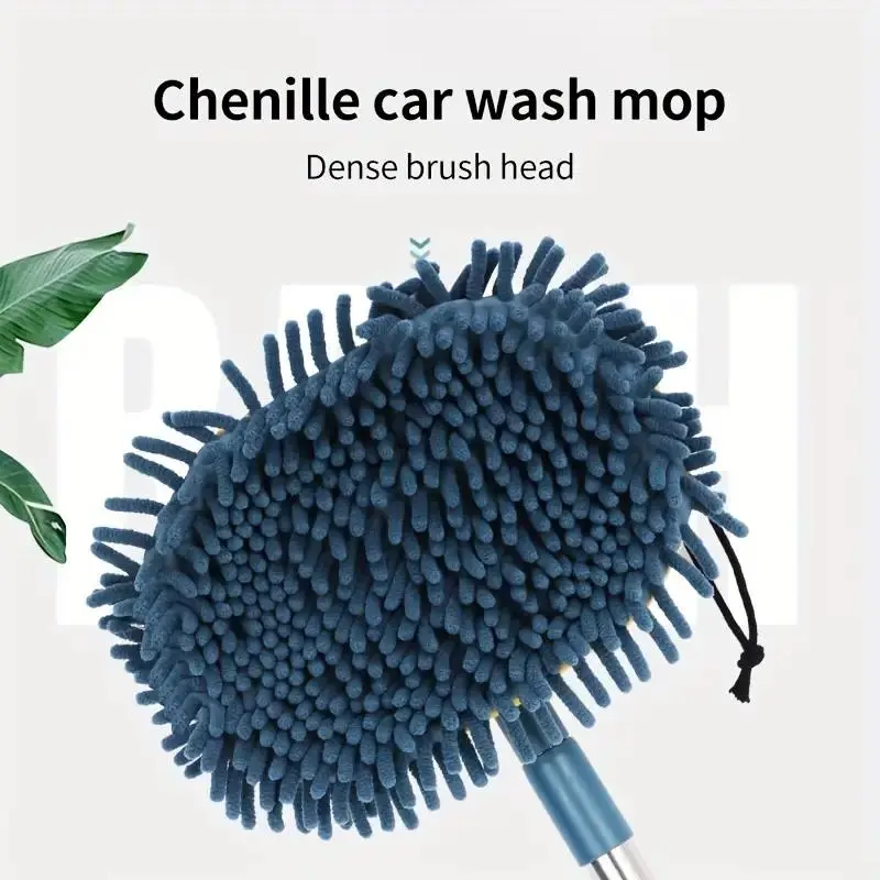 Car Washing Brush, Long Handle Car Washing Brush, Retractable Car Washing Brush Suitable for Car Washing, Cleaning, Scrubbing 2