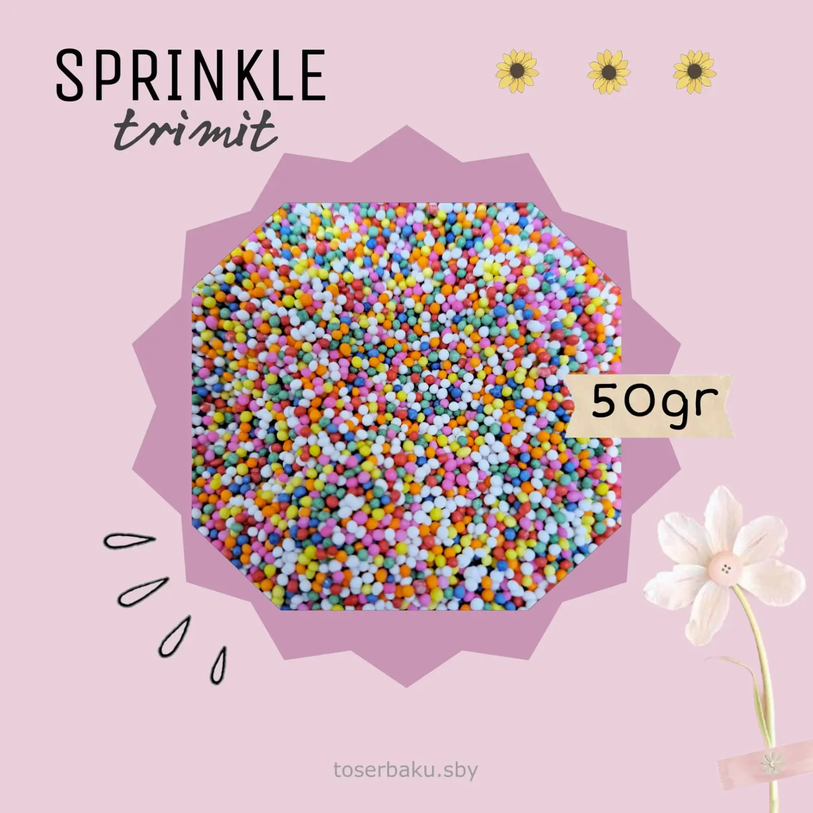 SPRINKLE TRIMIT / SPRINGKLE / SPIKEL 50GR FRESH PRODUCT Food Baking