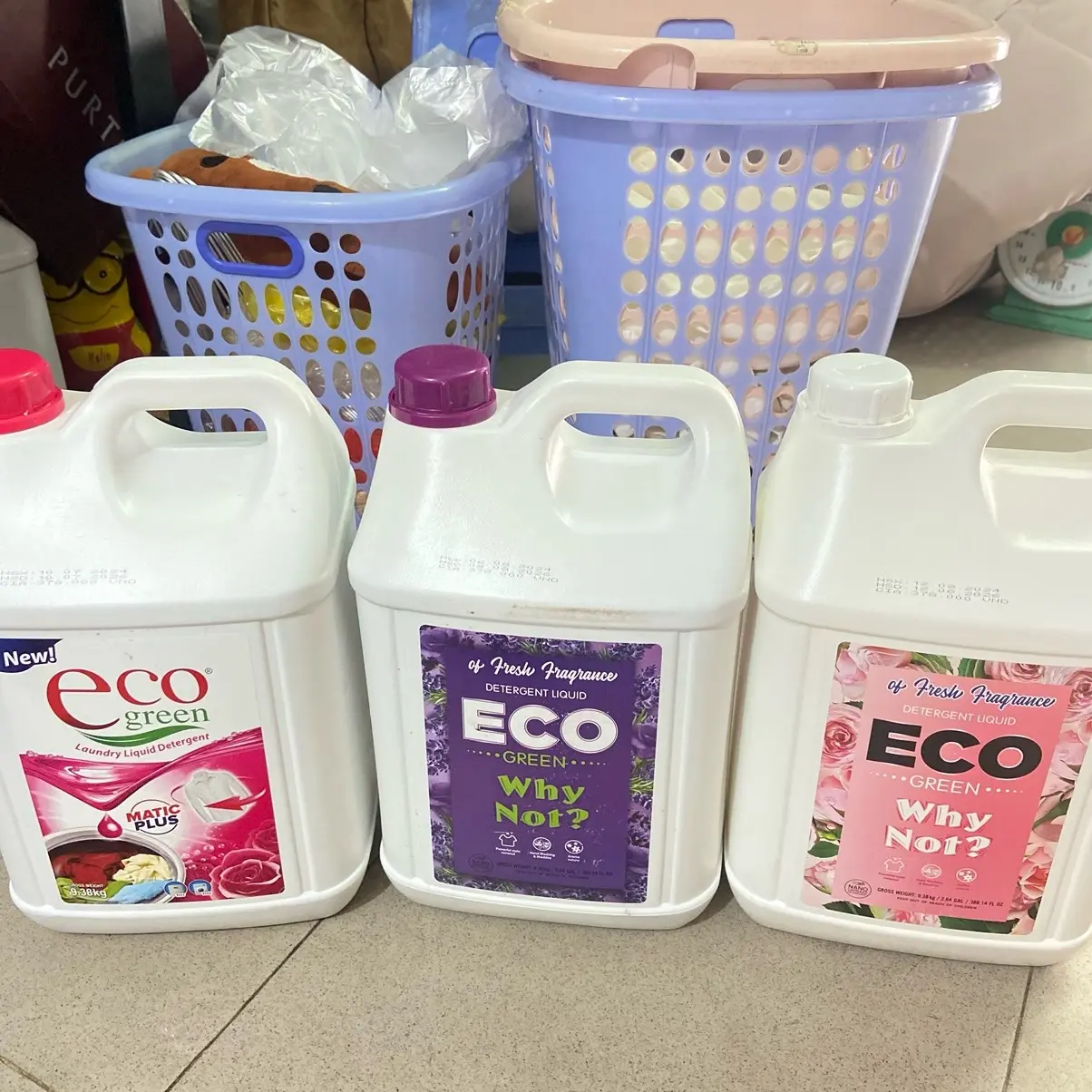 Nước giặt xả ecogreen chuyên dụng cho tiệm giặt là thơm sạch Làm Sạch
