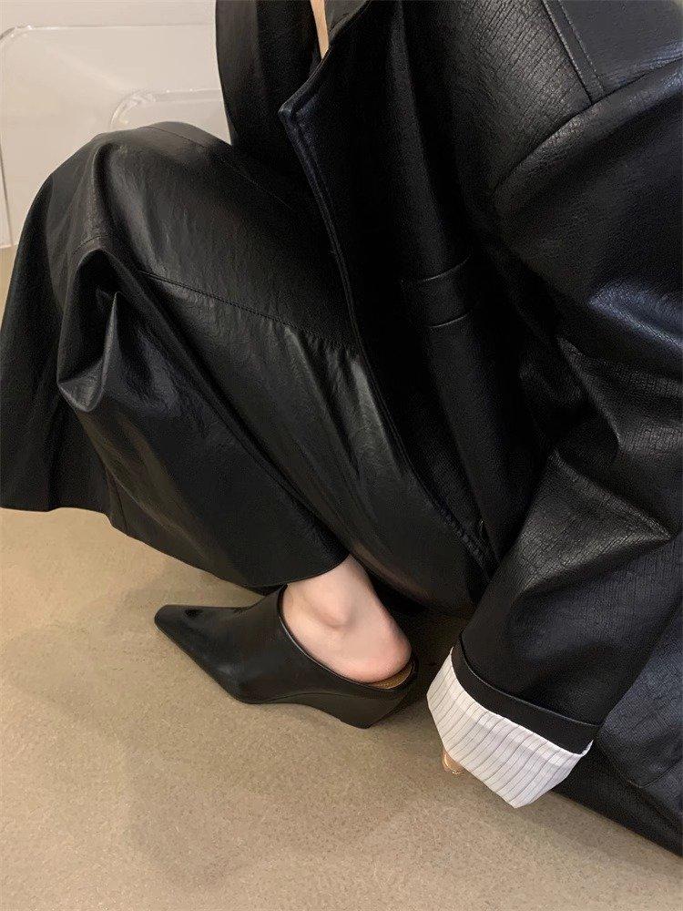 Product Introduction of Pointy heels for women Large size Special-shaped with rubber slip-on 29