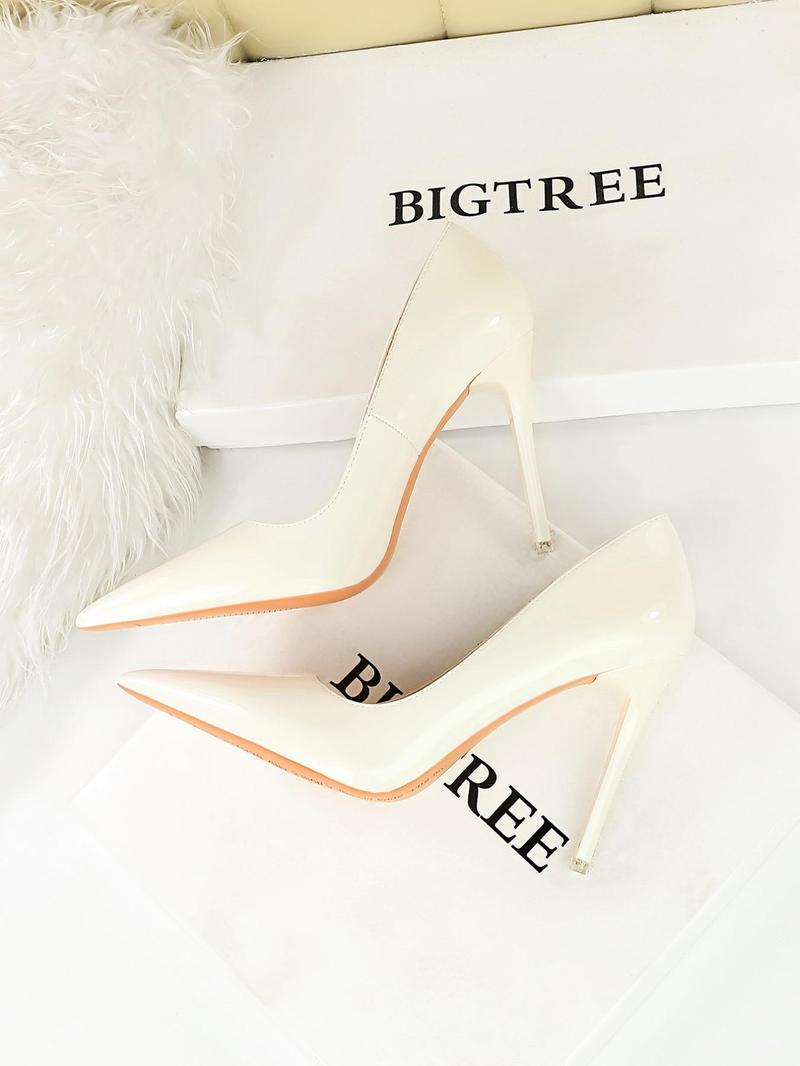 Product Introduction of Women's Fashionable Solid Pointed Toe High Heel Shoes, Elegant Slip on Shoes for Party, Daily Clothing Decor for Women & Girls 7