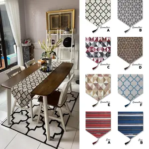 TIPIDEE - Table Runner / Taplak Meja Tamu / Taplak Meja Makan Dekorasi Minimalis 33x150cm, 33x200cm & 33x250cm