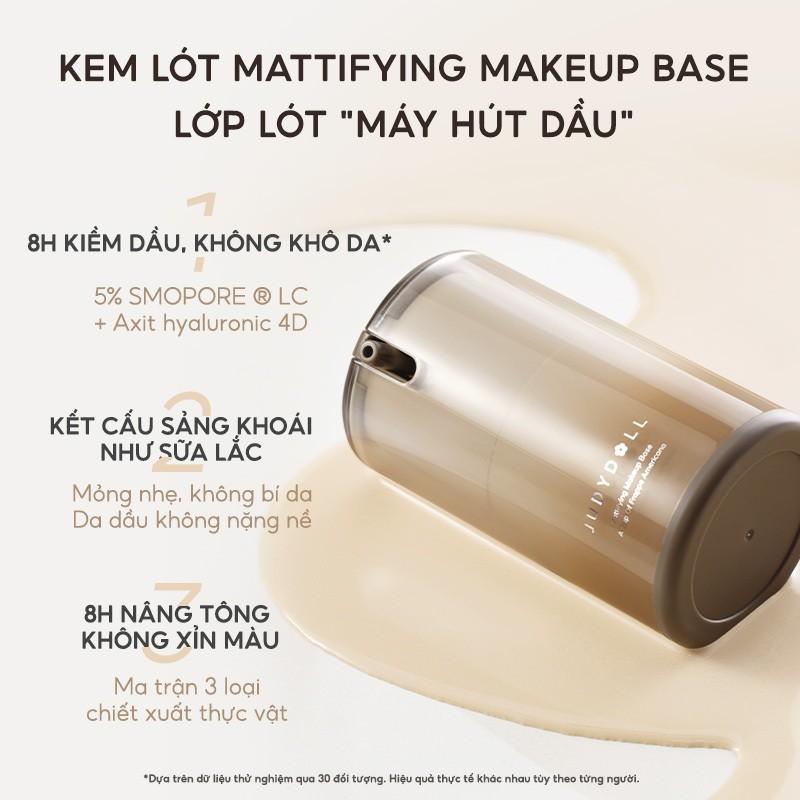 Kem Lót Trang Điểm JUDYDOLL 30g Dưỡng Ẩm Hương Quýt Biển Nâng Tone Kiềm Dầu Mịn Lì Thu Nhỏ Lỗ Chân Lông dpc nang lot kem  lót phấn  nước  cushion 7